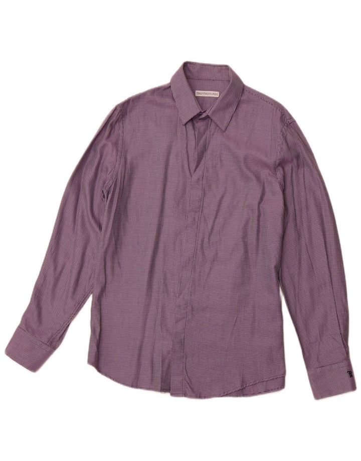 TRUSSARDI Herreskjorte str. 41 Medium Lilla Plettet