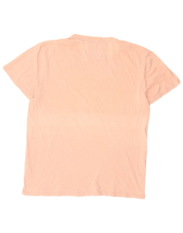 Superdry Grafisk T-shirt top til mænd 3XL Pink Bomuld