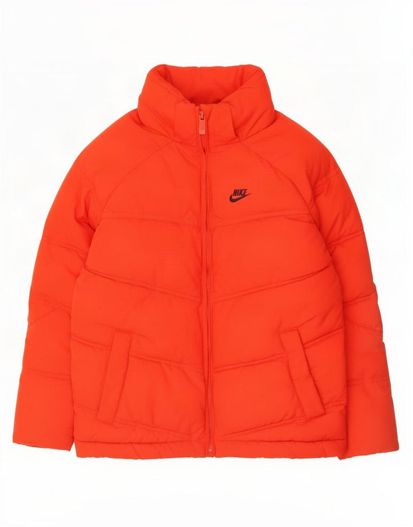 Nike drenge hættepolstret jakke 8-9 år Lille rød polyester