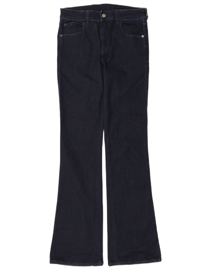 Emporio Armani Dame Flared Jeans W30 L32 Navy Blue