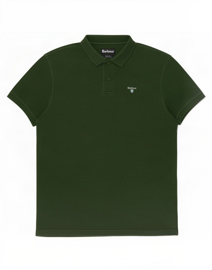 Barbour Polo Shirt til mænd Stor grøn bomuld
