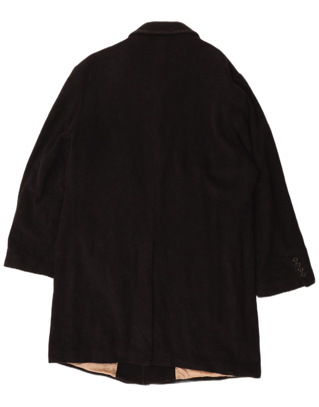 Marks & Spencer Herre Overfrakke UK 40 Large Black Wool