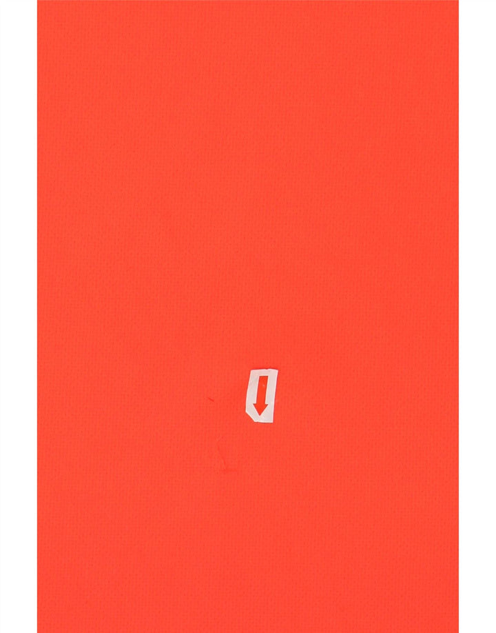 ADIDAS Boys Climalite T-Shirt Top 15-16 år Orange Colourblock Polyester