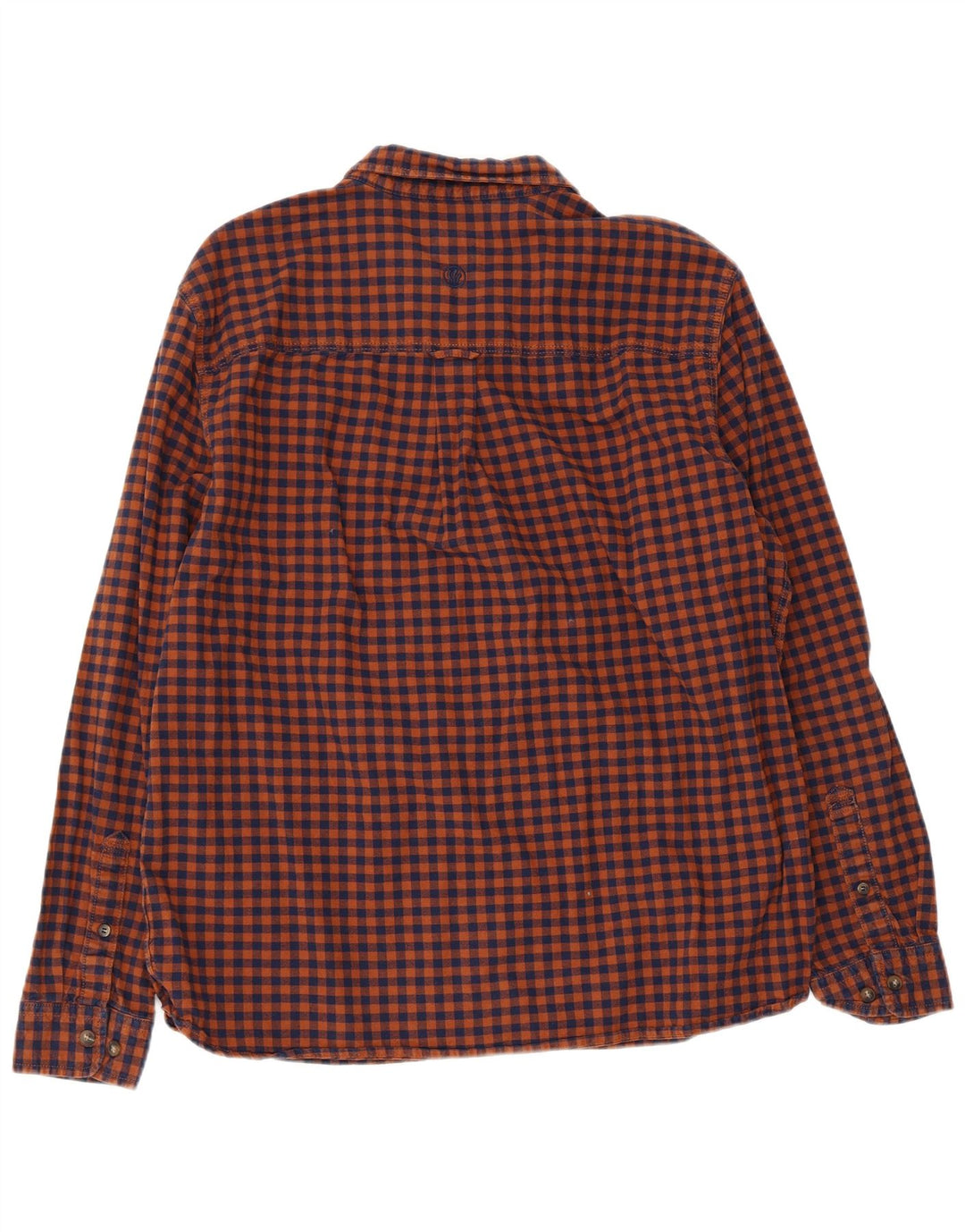 Fat Face Herre Regular Fit Flannel Shirt XL Orange Gingham Cotton