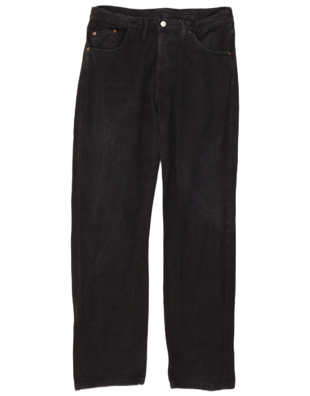 Levi's Herre 501 lige jeans W38 L32 sort bomuld