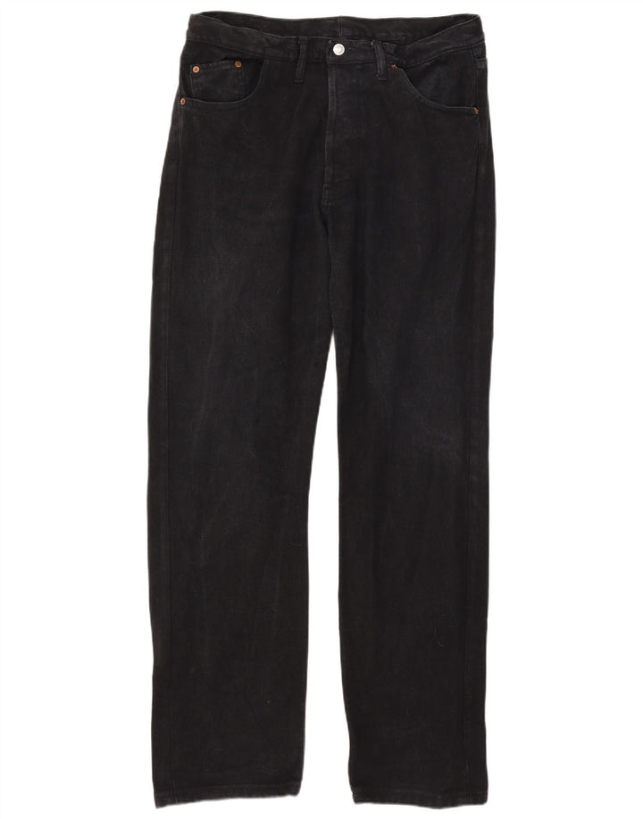 Levi's Herre 501 lige jeans W38 L32 sort bomuld