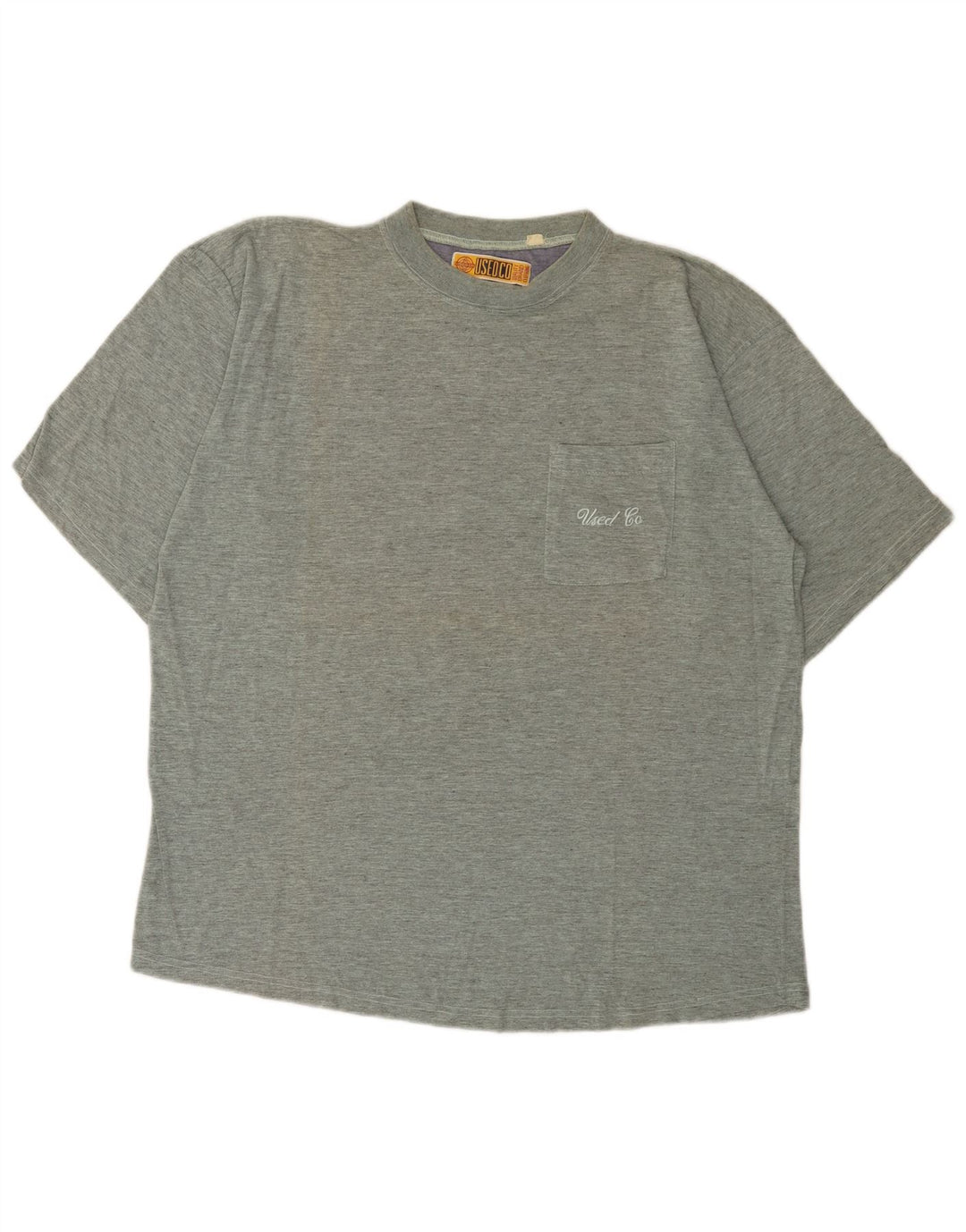Vintage T-shirt top til mænd, stor grå flækket