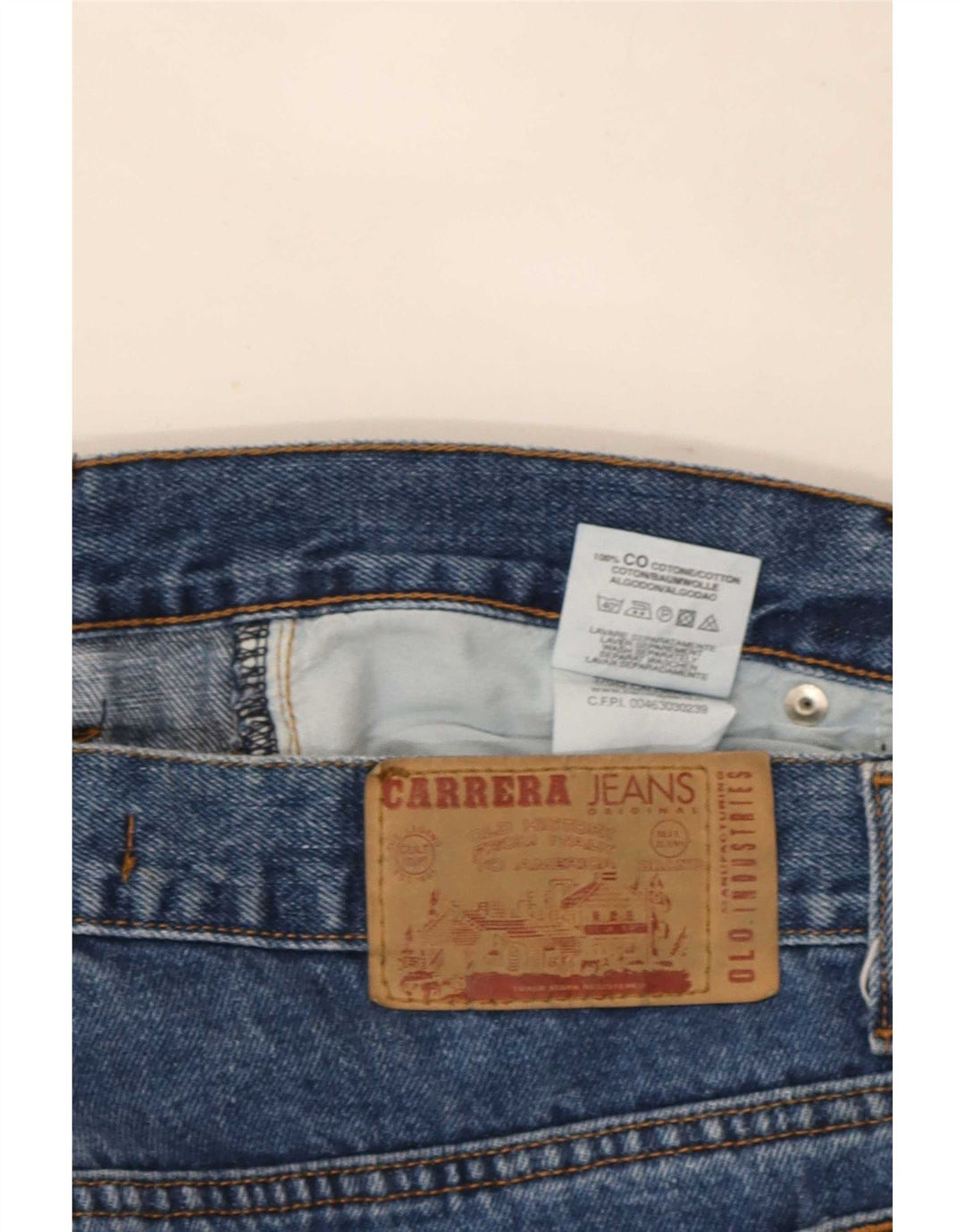 Carrera Mens 700 Regular Fit Straight Jeans W36 L30 Blå Bomuld