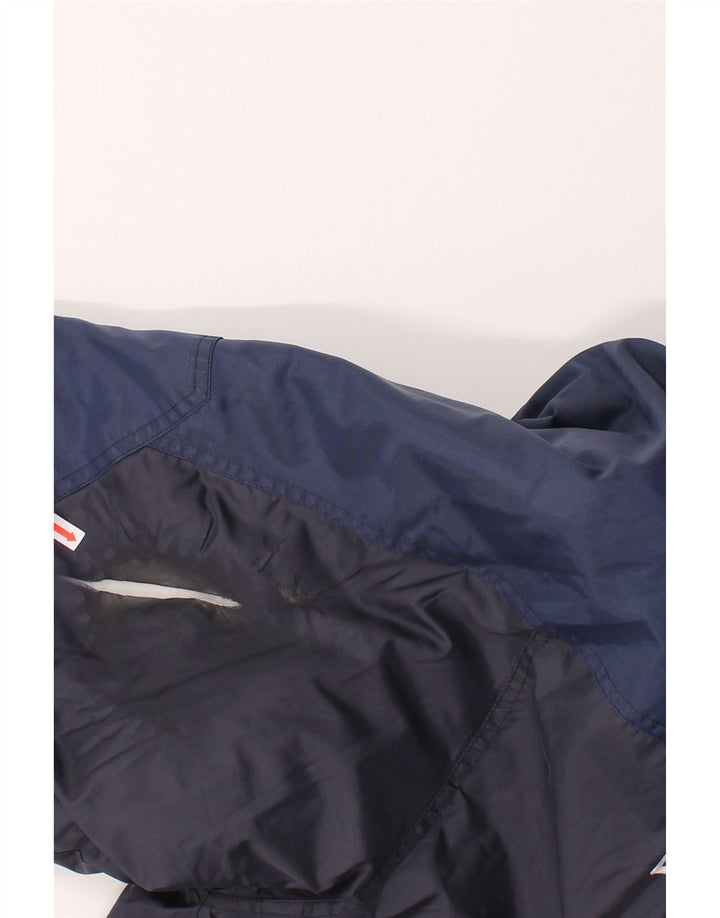 DIADORA Mens Windbreaker Jacket UK 38 Medium Navy Blue Colourblock Vintage Diadora and Second-Hand Diadora from Messina Hembry 