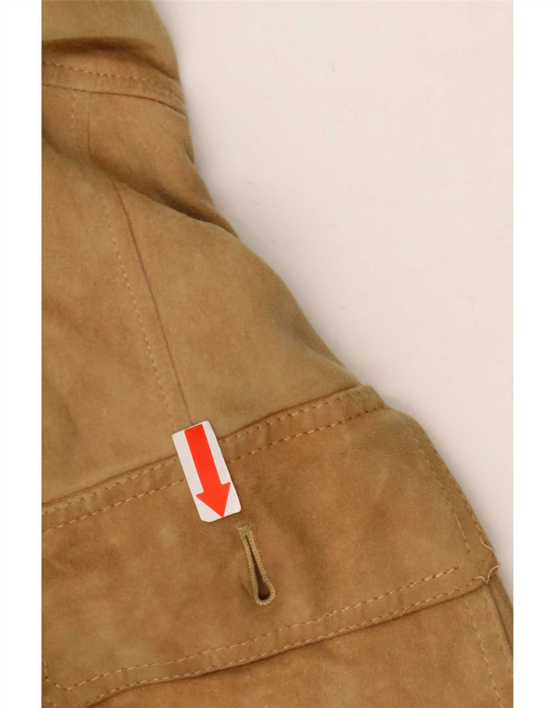 Vintage Herre ruskindsjakke IT 56 3XL Beige