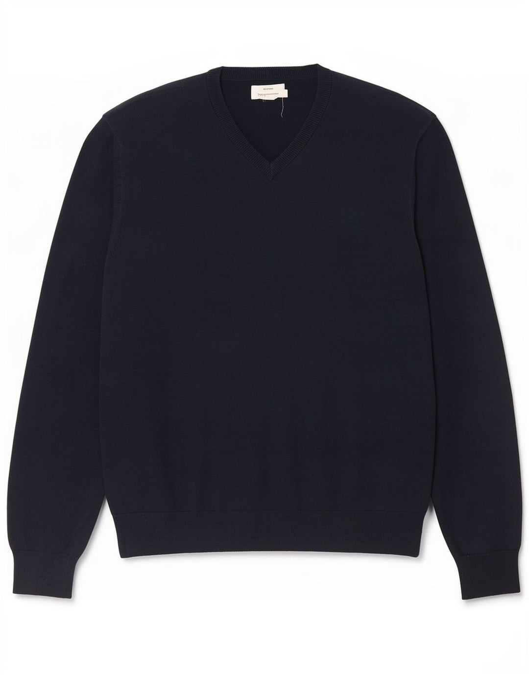 Marks & Spencer Herre V-hals sweater XL marineblå bomuld