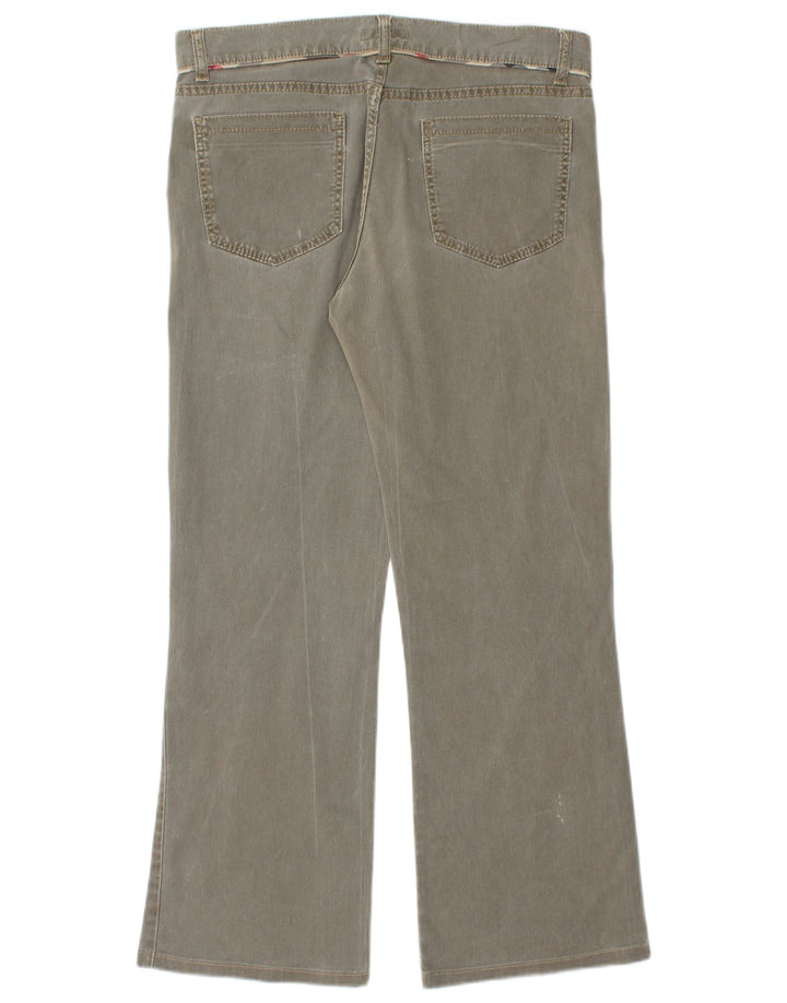 BURBERRY Lige jeans til kvinder UK 10 Small W32 L29 Khaki Bomuld