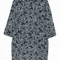 Marks & Spencer Dame Basic Dress UK 12 Medium Navy Blue Spotted