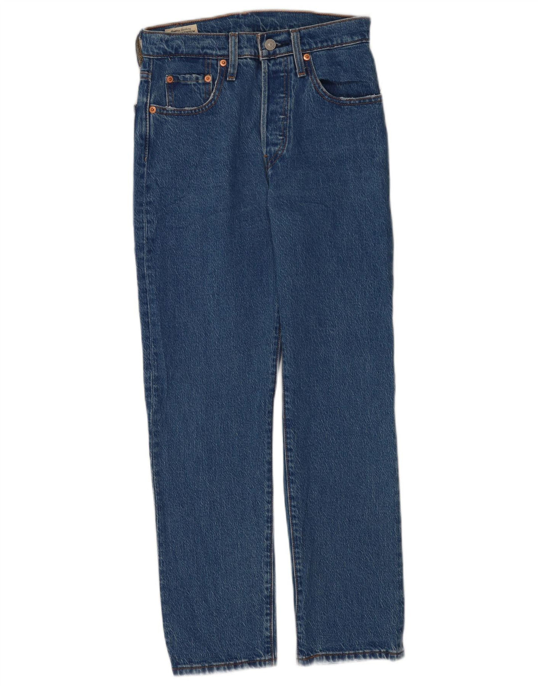 Levi's Dame 501 Straight Jeans W25 L26 Blå Bomuld