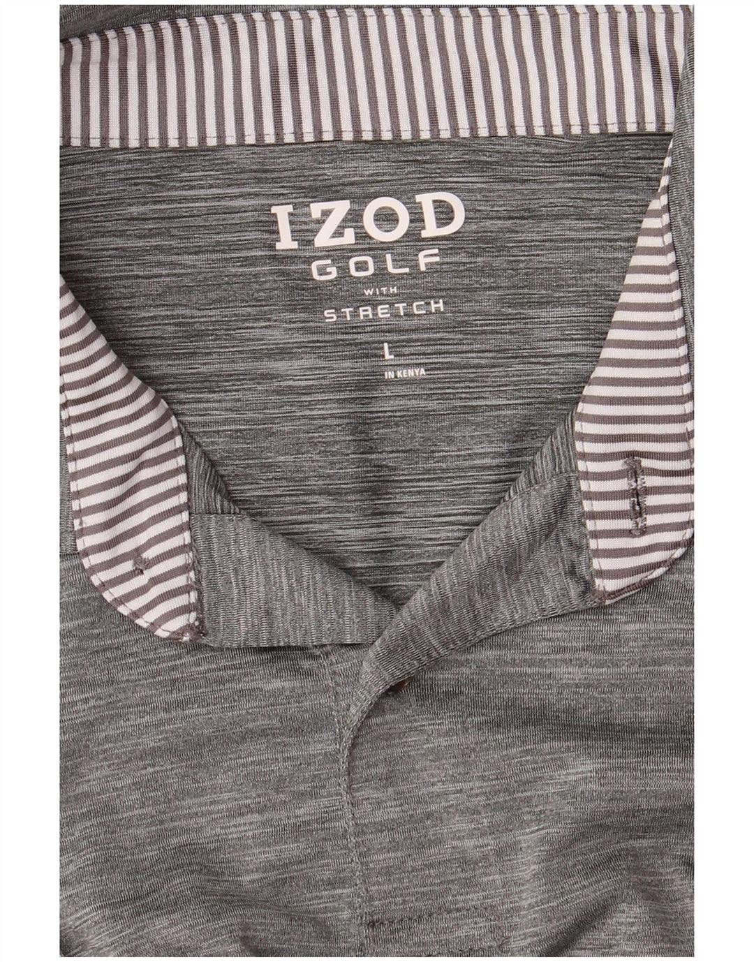 IZOD Golf Polo Shirt til mænd Stor Grå Flecked
