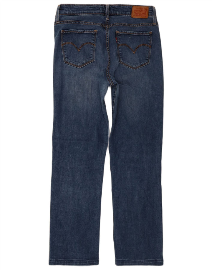 Levi's Dame 714 Straight Jeans W28 L26 Blå Lyocell
