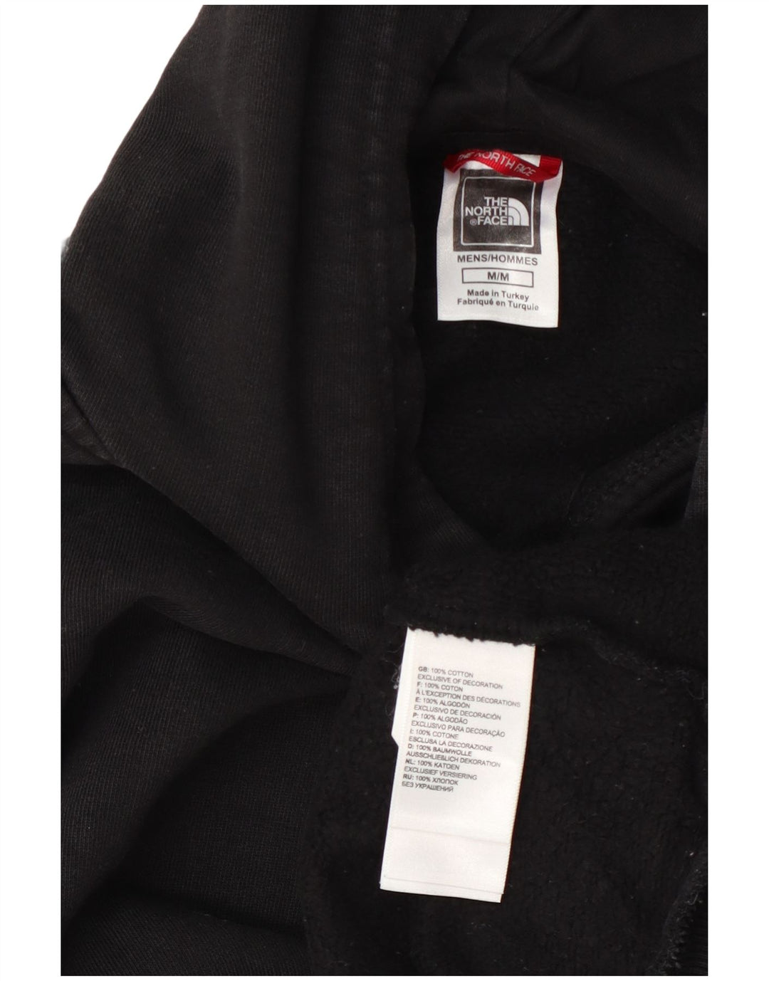 The North Face Herre Grafisk Hoodie Jumper Medium Sort Bomuld