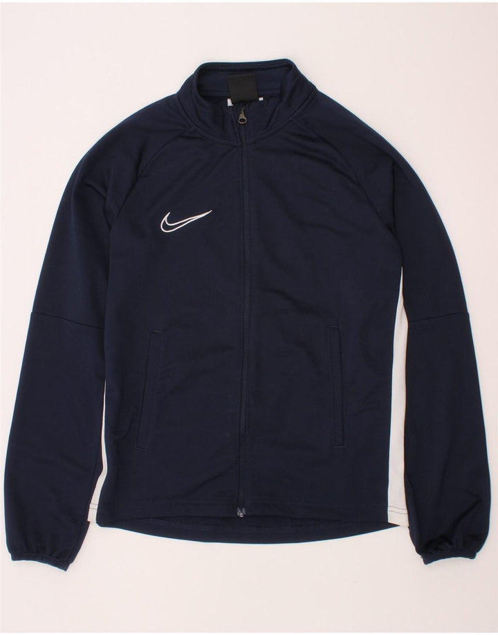 NIKE Dri Fit træningsdragt topjakke til drenge 10-11 år Medium Navyblå