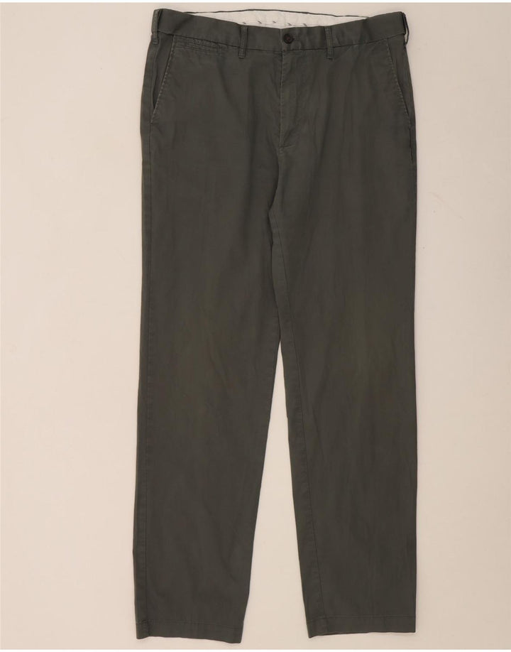 Marks & Spencer Regular Fit Chinobukser til kvinder W36 L33 Grøn bomuld