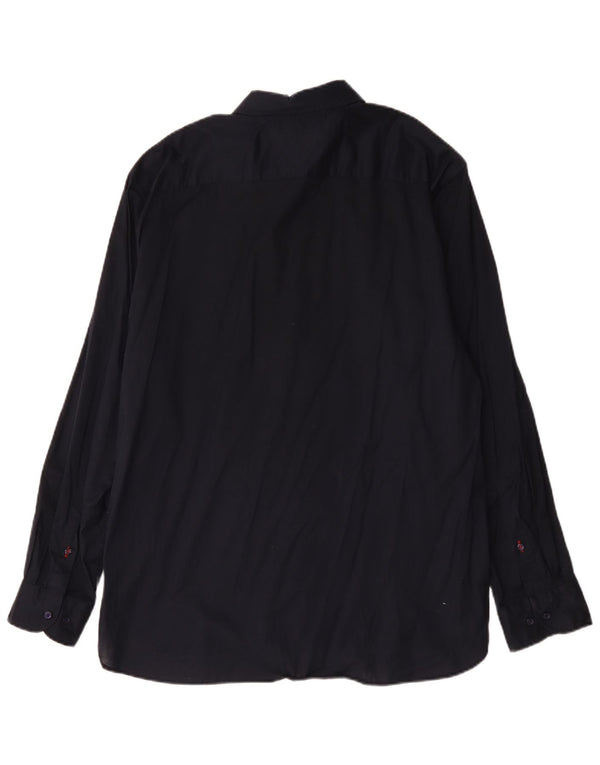 Tommy Hilfiger Herre Regular Fit skjorte 2XL marineblå bomuld