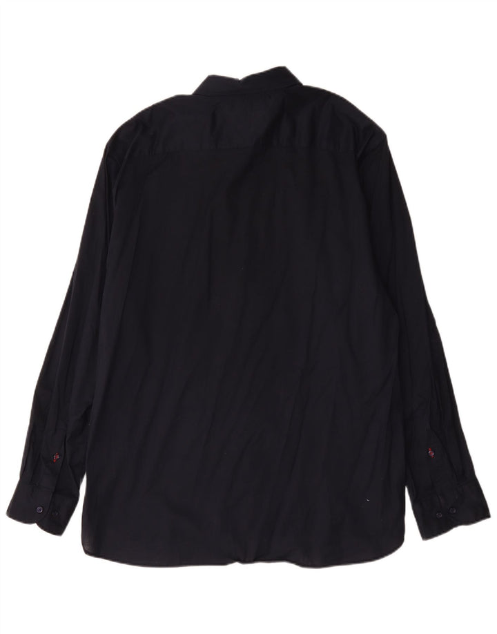 Tommy Hilfiger Herre Regular Fit skjorte 2XL marineblå bomuld