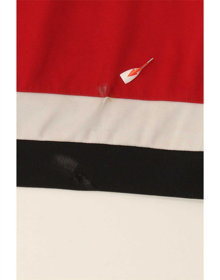 Adidas Herre Top Langærmet 2XL Rød Colourblock Polyester