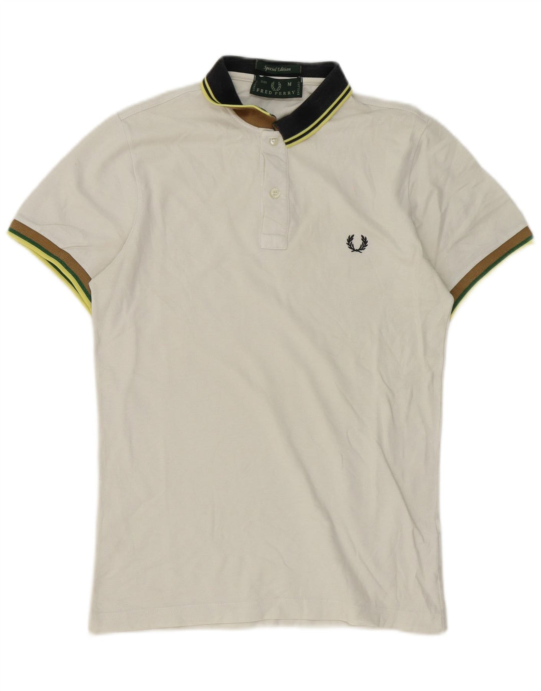 Fred Perry Herre poloshirt Medium hvid bomuld
