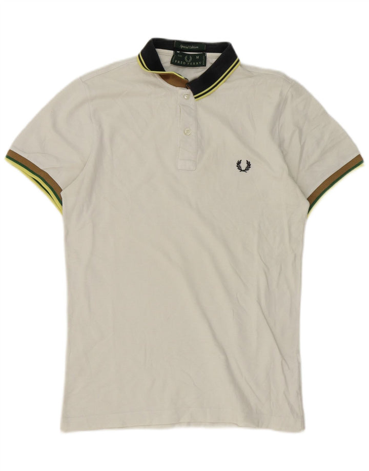 Fred Perry Herre poloshirt Medium hvid bomuld