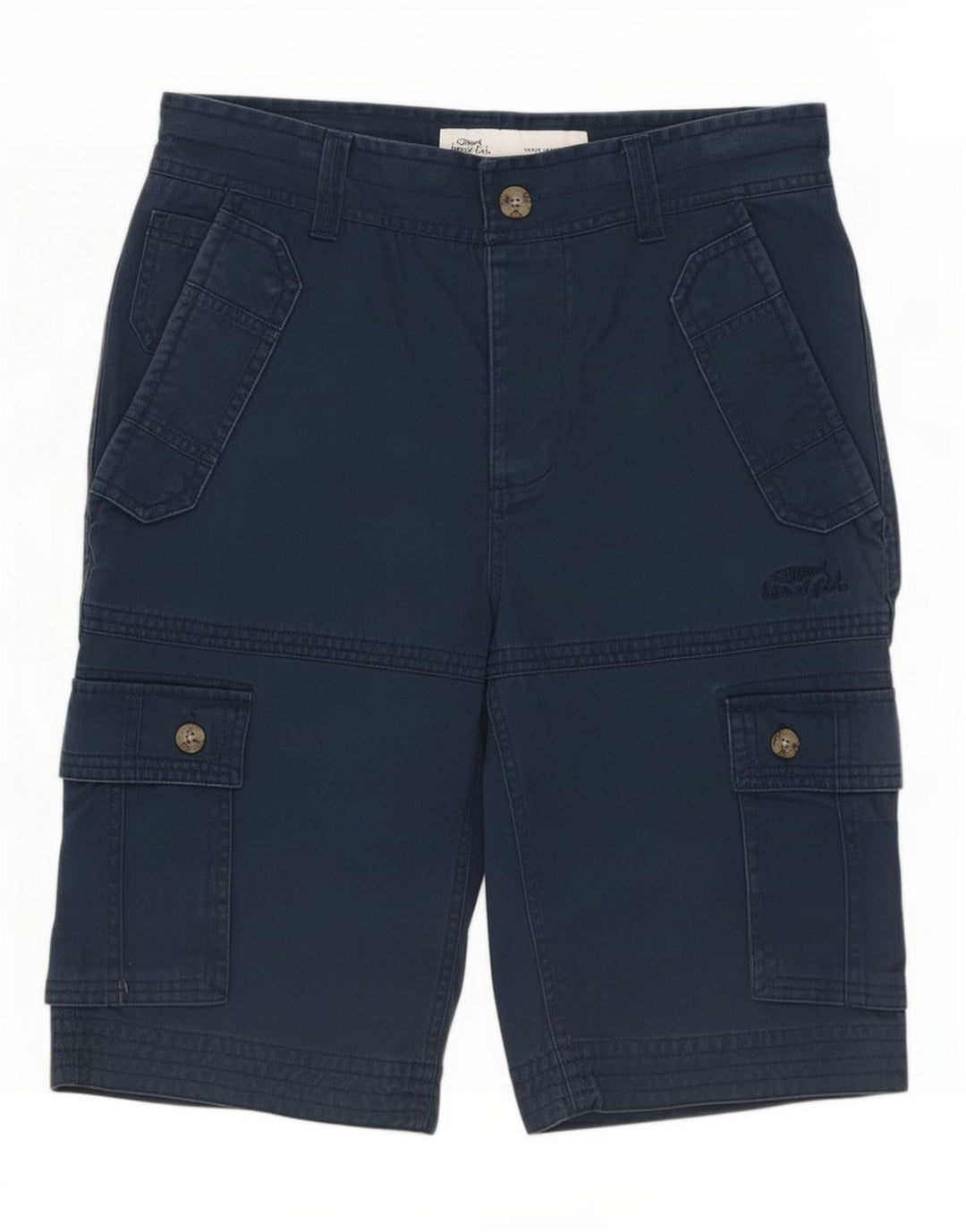 Weird Fish Herre Cargo Shorts Medium W32 Marineblå Bomuld
