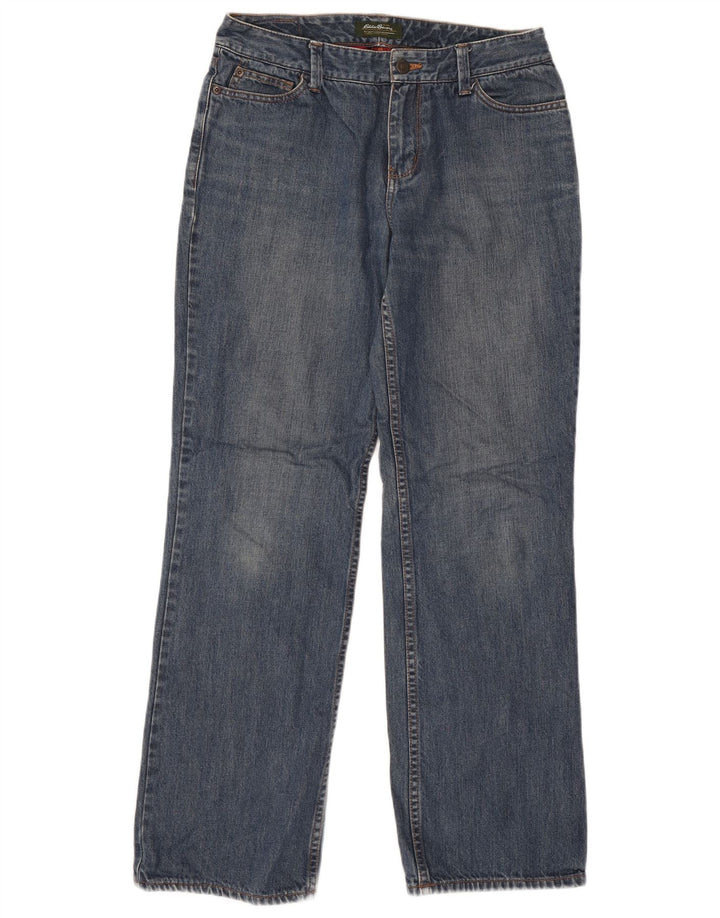 EDDIE BAUER Lige jeans til kvinder US 6 Medium W30 L30 Blå Bomuld