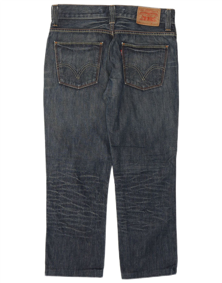 LEVI'S Herre 511 Cropped Slim Jeans W34 L25 Blå Bomuld