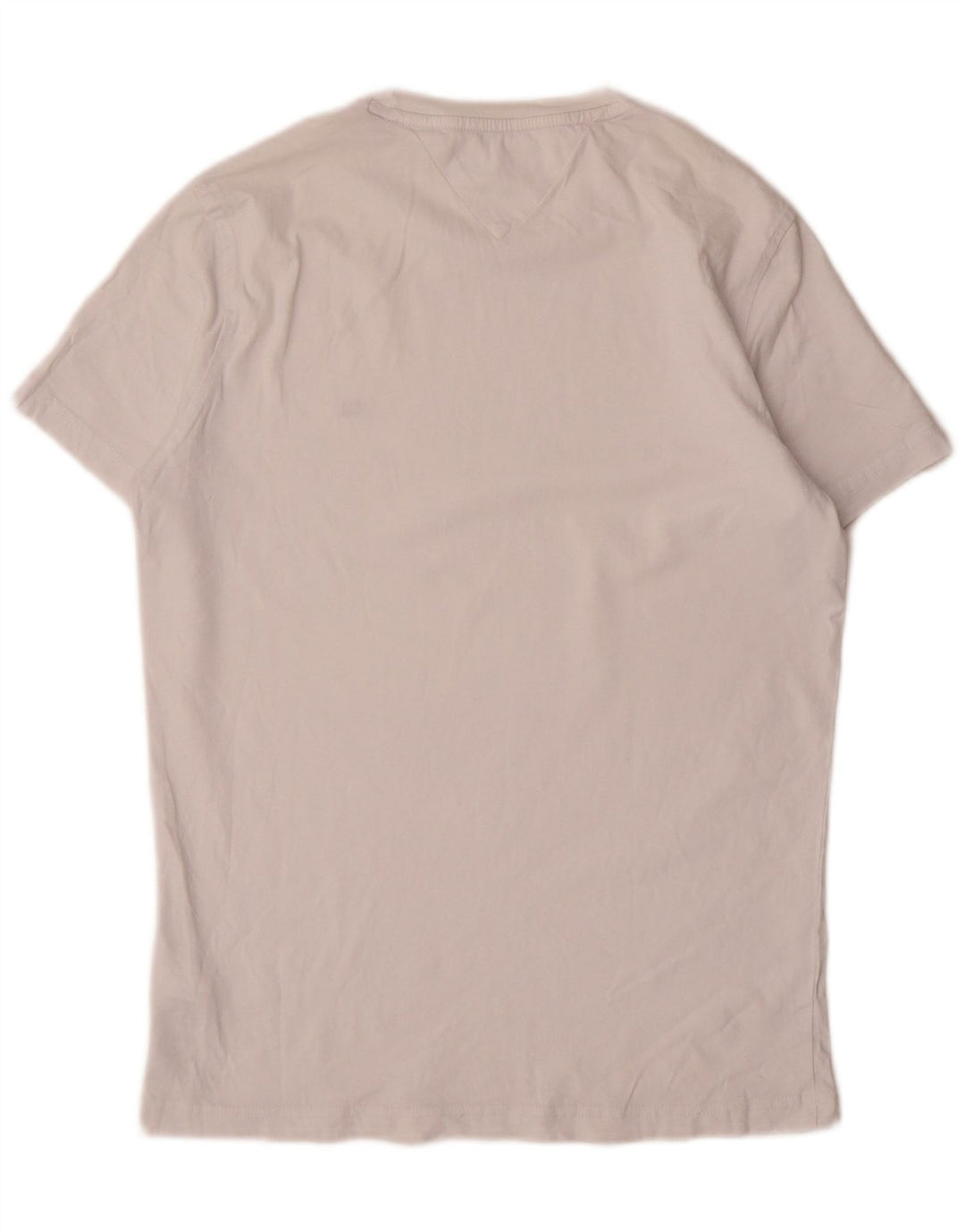 Tommy Hilfiger Herre T-Shirt Top Lille Hvid Bomuld