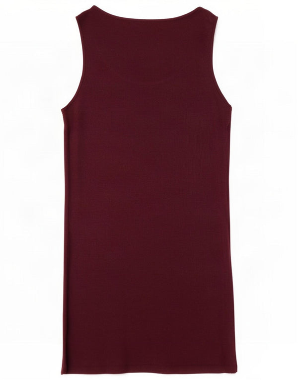 Phase Eight Dame Ærmeløs Bodycon Dress UK 12 Medium Burgundy Flecked