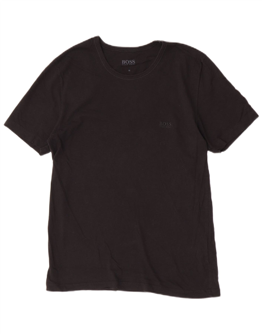Hugo Boss Herre T-Shirt Top Medium Sort Bomuld