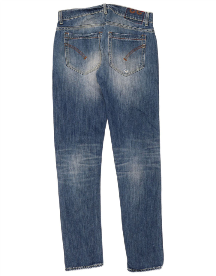 Dondup Dame Distressed Slim Jeans W32 L32 Blå Bomuld