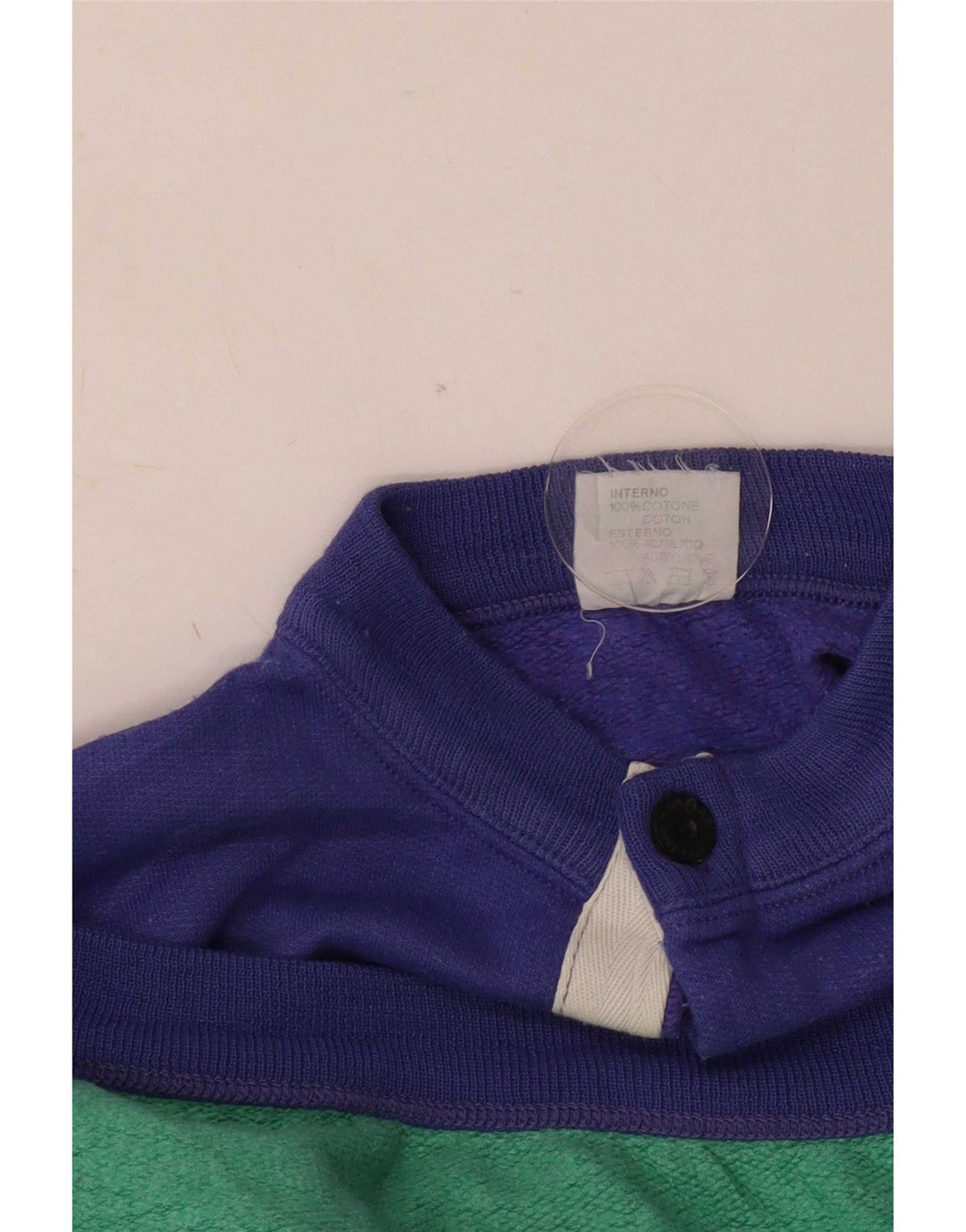 Samar Herre Grafisk Sweatshirt Jumper XL Lilla Colourblock Bomuld