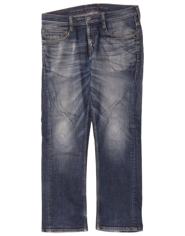 Mustang Straight Jeans til mænd W32 L30 blå bomuld