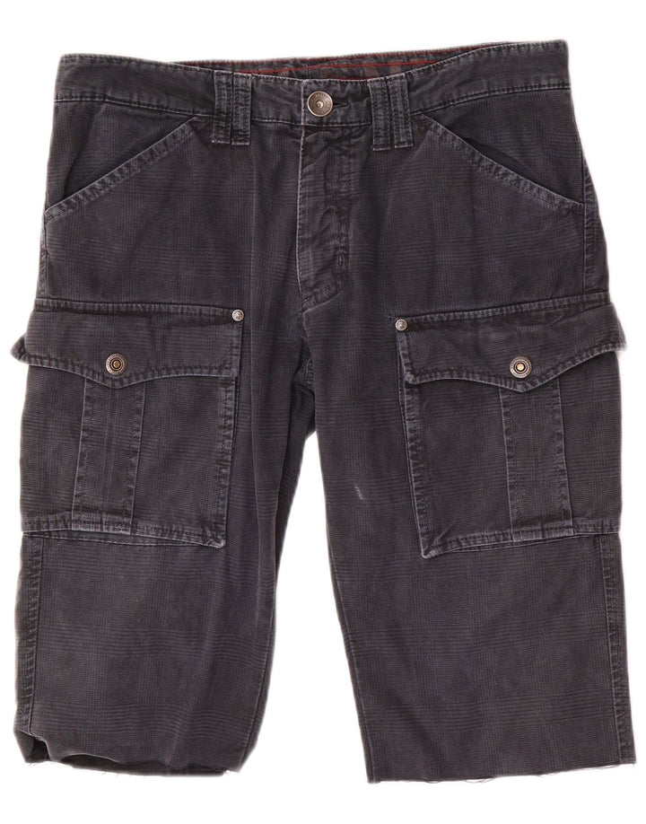 NORTH SAILS Herre Cargo Shorts IT 48 Medium W34 Navy Blue Houndstooth