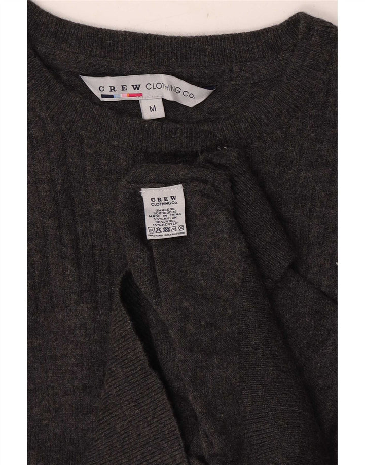 Besætningstøj Herre Boat Neck Jumper Sweater Medium Grå Nylon