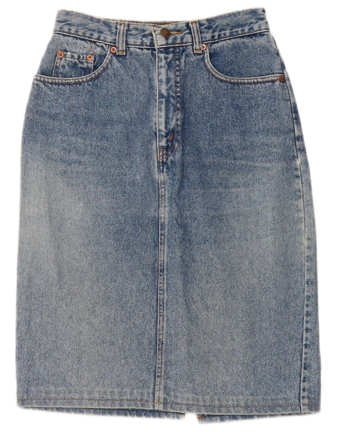 LEVI'S Dame Denim Nederdel W26 Lille Blå Bomuld