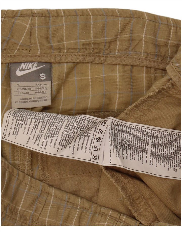 Nike Herre Regular Fit Chino Shorts Small W30 Beige Check