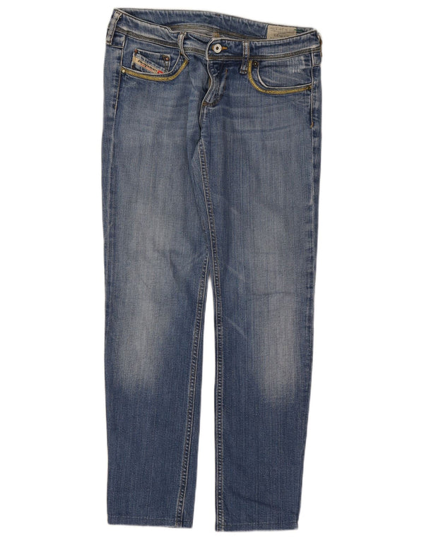 Diesel Dame Lowky Slim Straight Jeans W29 L28 Blå Bomuld
