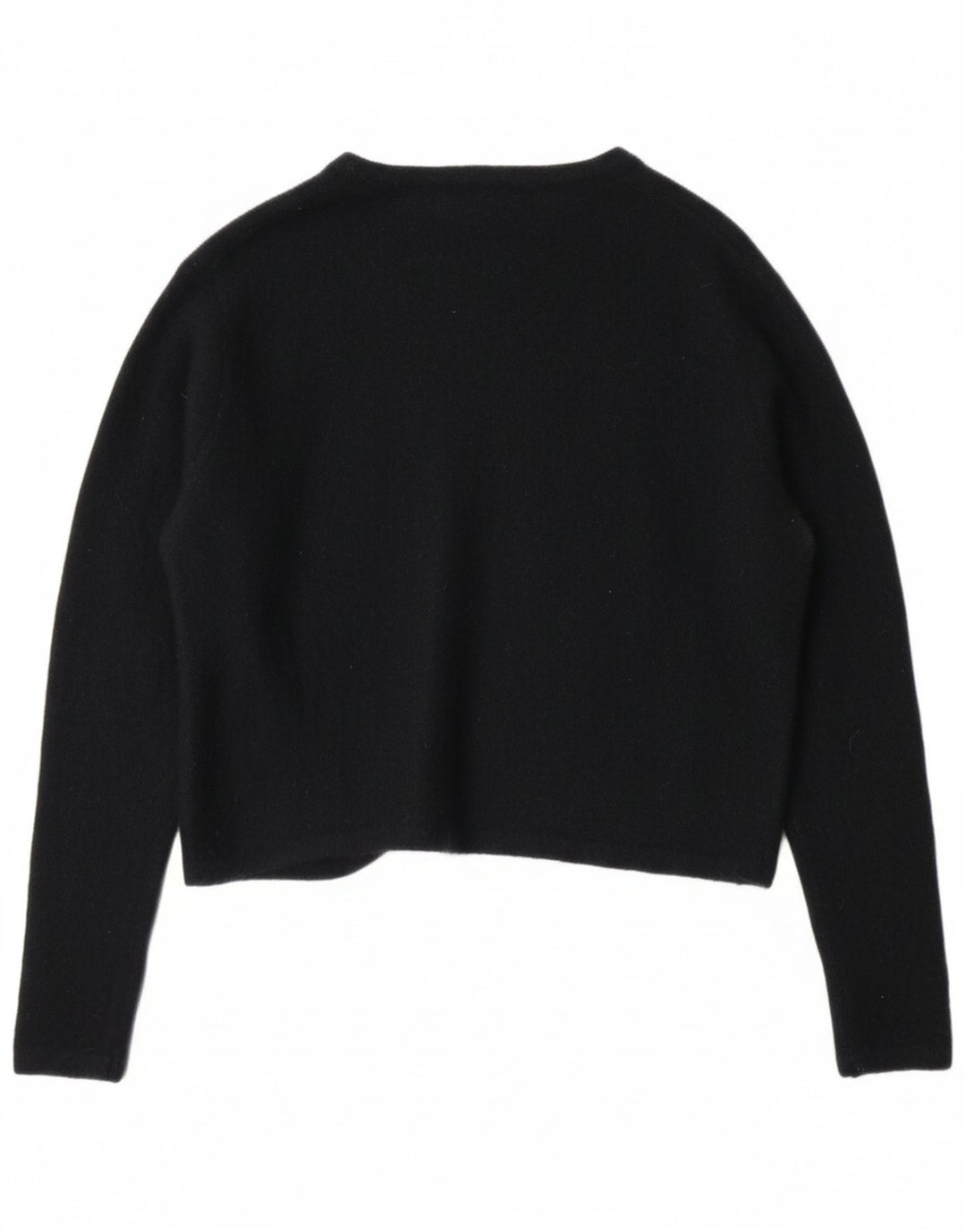 VINTAGE Womens Open Bolero Jumper IT 48 XL Black Angora Vintage Vintage and Second-Hand Vintage from Messina Hembry 