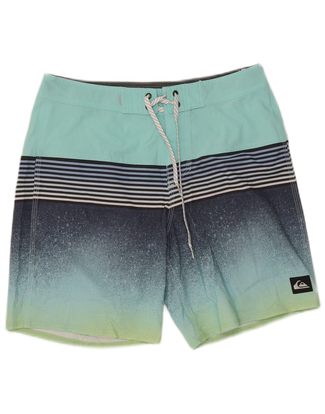 Quiksilver Badeshorts til mænd Medium turkis stribet polyester