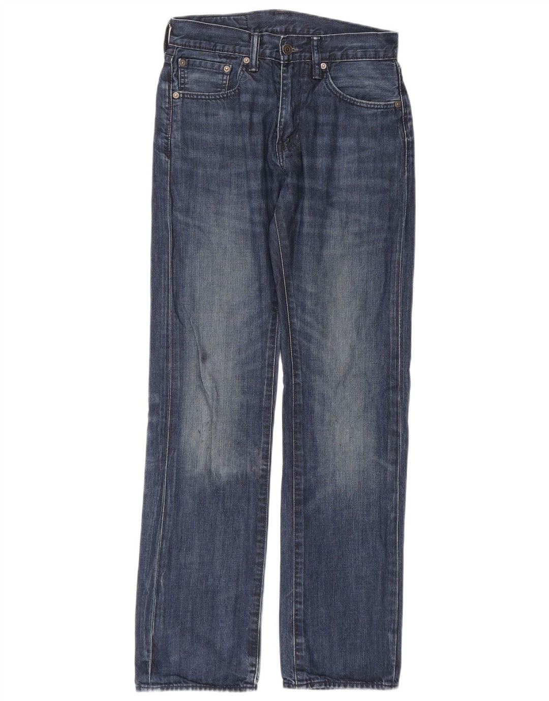 LEVI'S Mens 505 Straight Jeans W28 L32 Blue Cotton