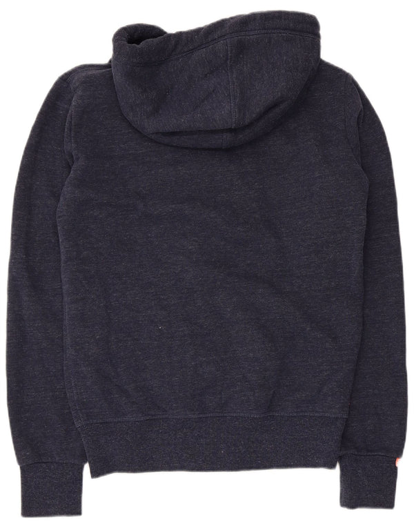 Superdry Hættetrøje med lynlås til mænd XS Marineblå bomuld