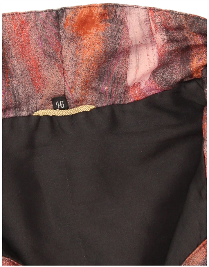 Vintage kvinders abstrakt mønster vindjakke EU 46 XL flerfarvet