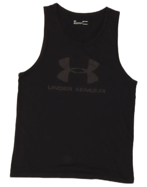 UNDER ARMOUR Herre Heat Gear Grafisk Vest Top Medium Sort Bomuld