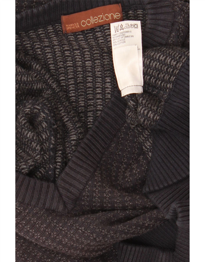 Marks & Spencer Herre V-hals sweater Medium Marineblå Akryl