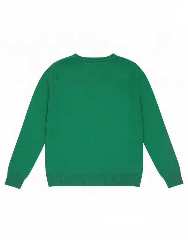 Marks & Spencer Dame sweater med rund hals DK 12 Medium Grøn Akryl
